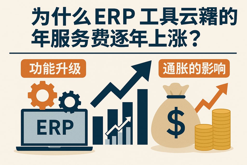  为什么ERP工具云部署的年服务费逐年上涨？功能升级与通胀的影响  